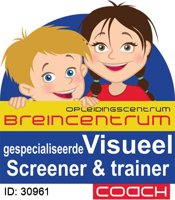 Gecertificeerd Gespecialiseerd Visueel Screener & Trainer Certificaat Gespecialiseerd Visueel Screener & Trainer - Wendy Overeinder-Sulter, Breincentrum & RMTi